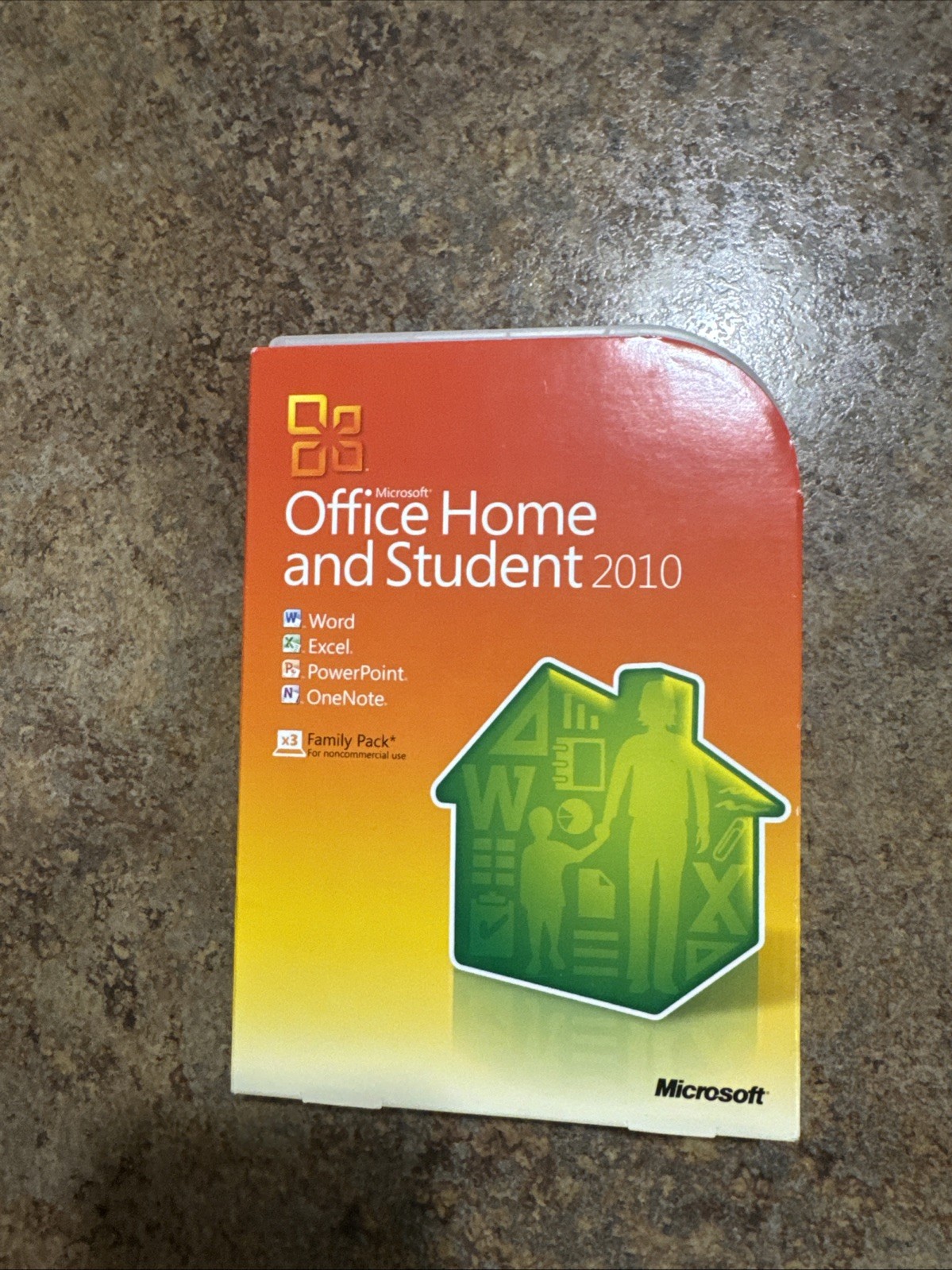 Microsoft MS Office 2010 Home and Student Family Pack with product code