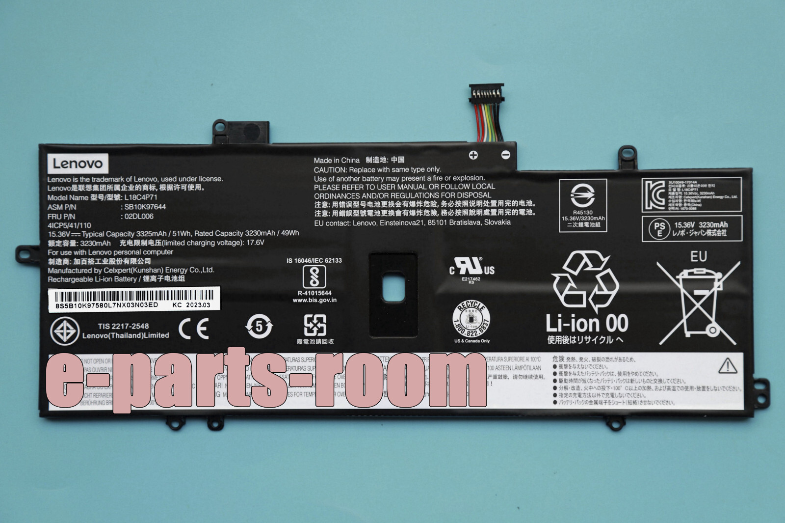 New Genuine L18C4P71 L18L4P71 Battery for Lenovo ThinkPad X1 Carbon 7th GEN 2019