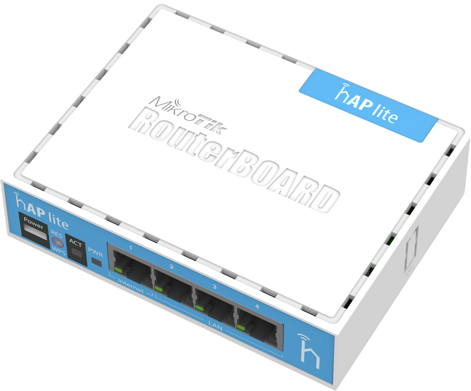 MIKROTIK RB941-2nD hAP lite Wi-Fi 4 Router 2.4GHz 4-Port 10/100