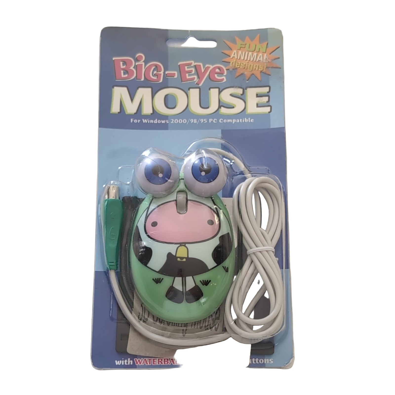 Vintage Access Big-Eye Mouse Computer Mouse PS/2 Waterball Eyes G.M.A.