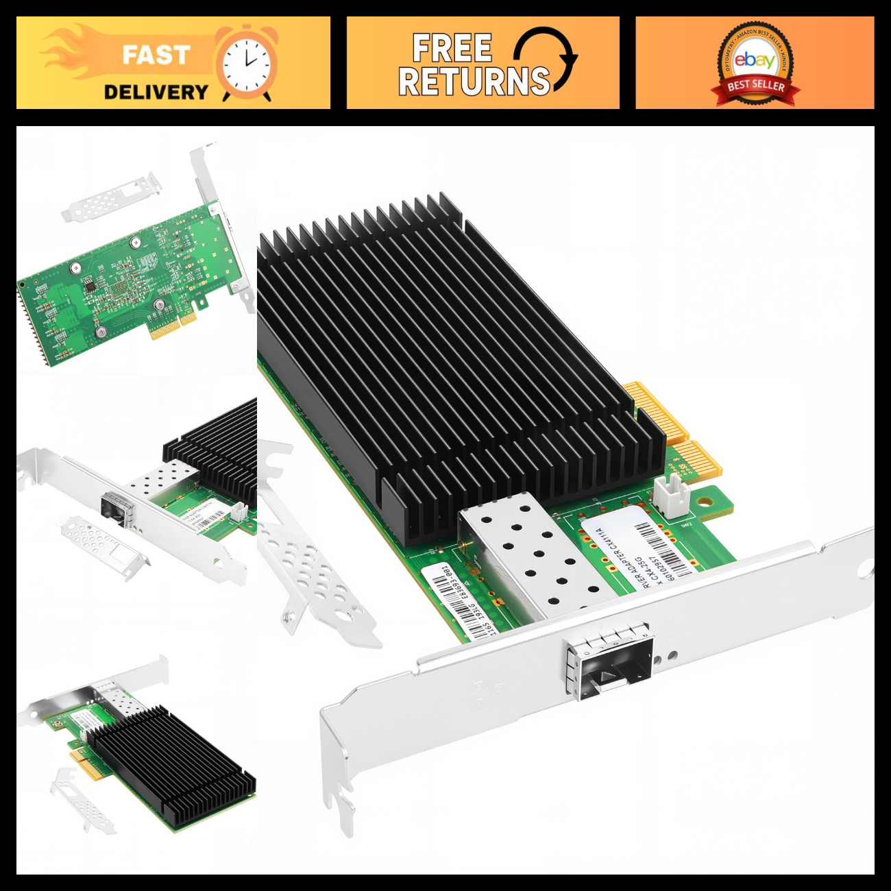 25GbE PCIe Network Interface Card, SFP28, ConnectX-4 Lx, High-Speed NIC