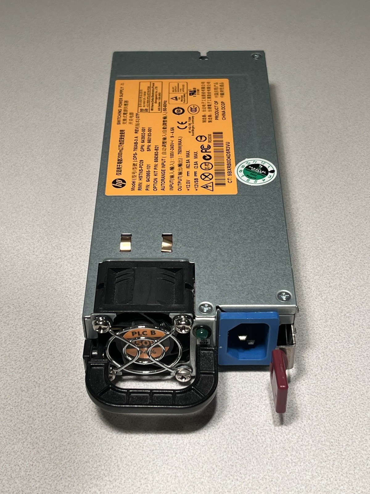 HP 750W Platinum Server Power Supply from Parallel Miner