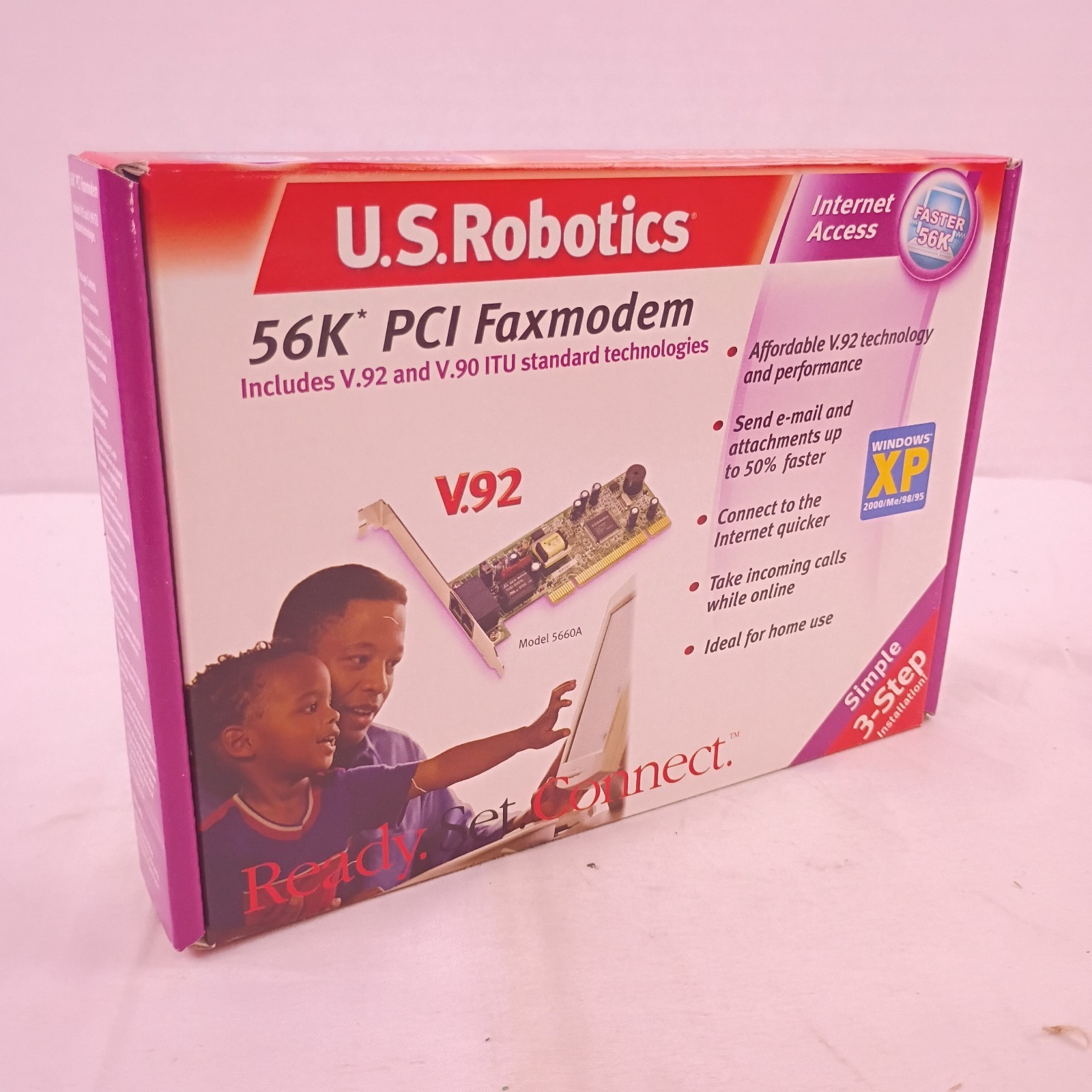 Vintage U.S. Robotics 56K PCI Faxmodem V.92 Model 5660A New in Box