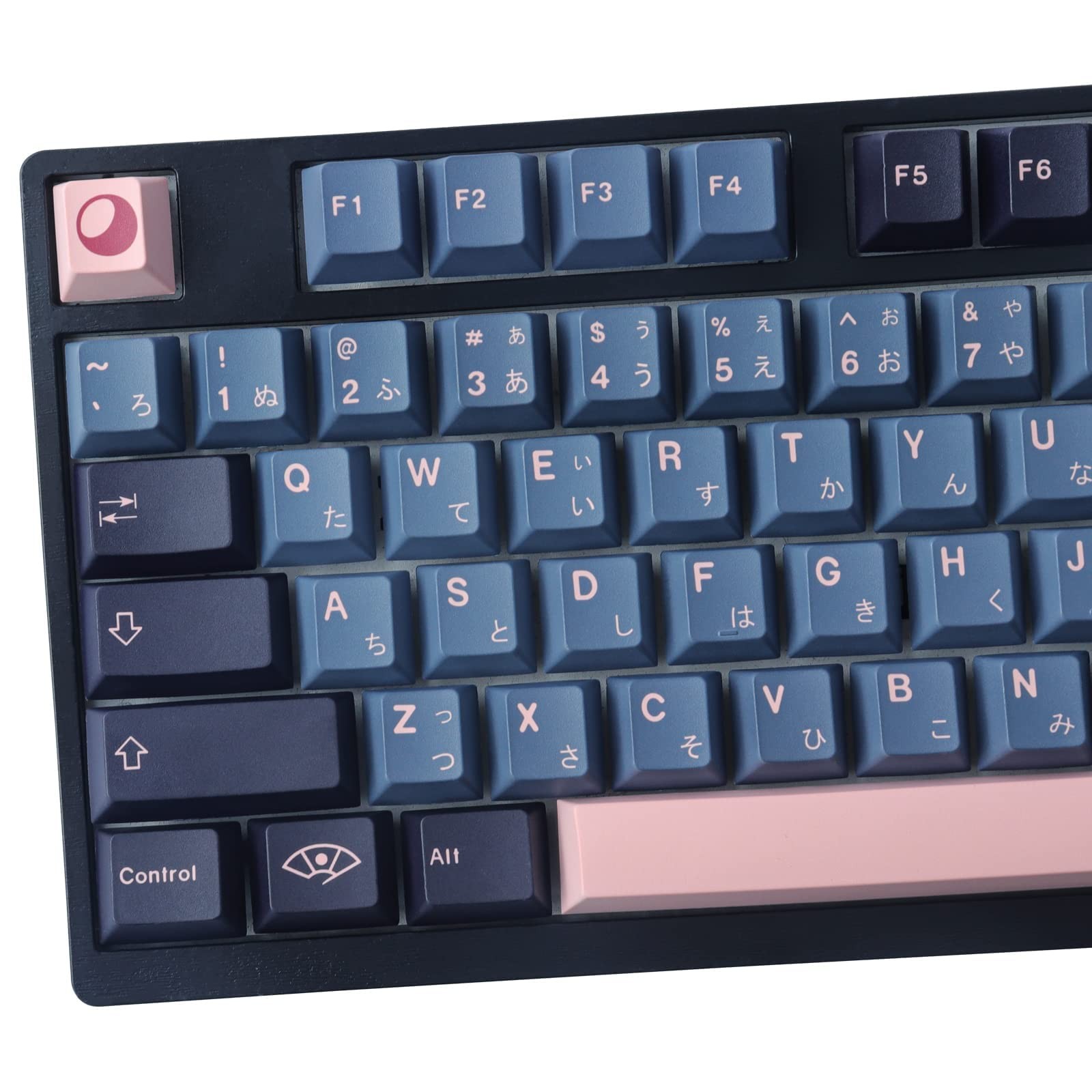 Japanese Keycaps Cherry Profile Blue NightSakura Keycaps Set PBT
