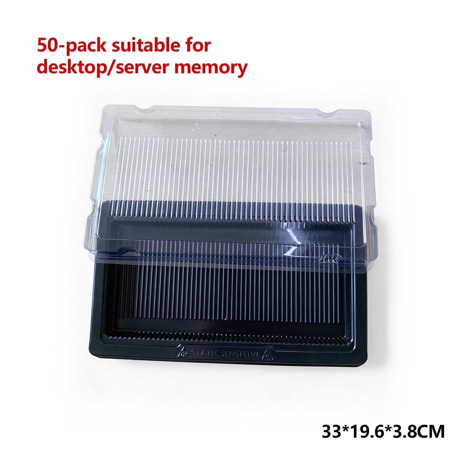 Lot of 50 ANTI STATIC LONG DIMM TRAY for 50PC Server/Desktop DDR 3, 4 and 5