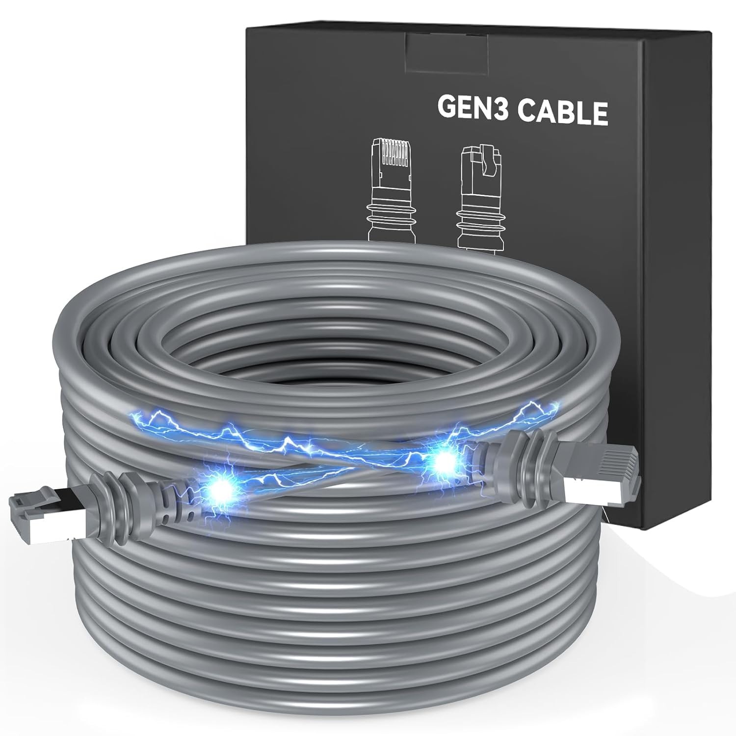 Starlink Cable 150FT for Satellite Standard 4/ 4X/ V4,Replacement Starlink Et...