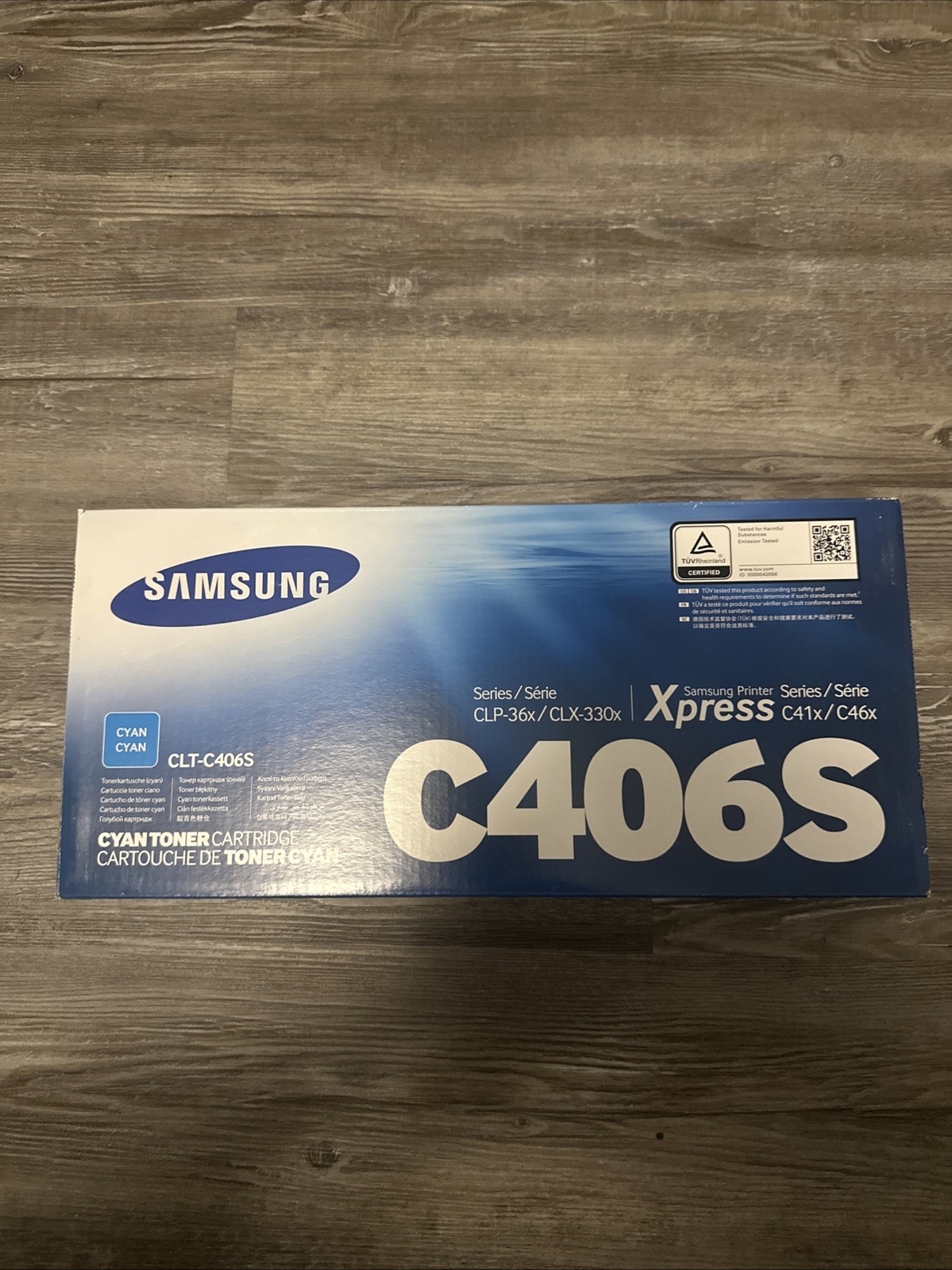Samsung C406S Toner Cartridge Cyan Genuine CLT-C406S