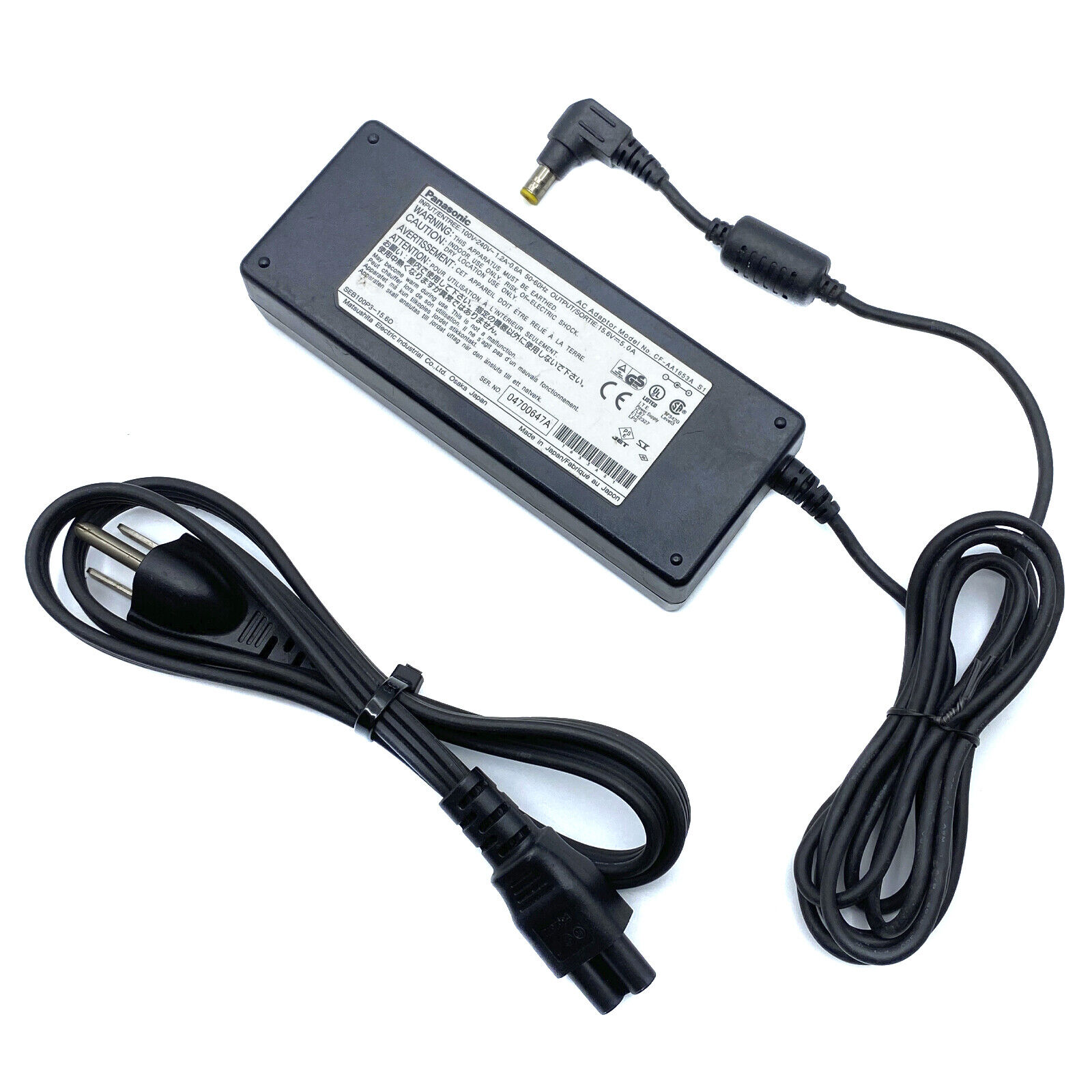Genuine Panasonic AC Power Supply Adapter for Toughbook Laptop CF-19 CF-20 w/PC