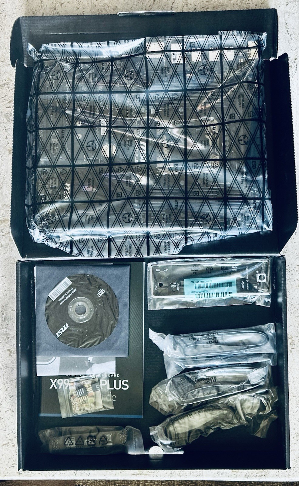 New MSI X99S SLI PLUS LGA2011-3 ATX Motherboard, Intel X99, DDR4, M.2 Open Box