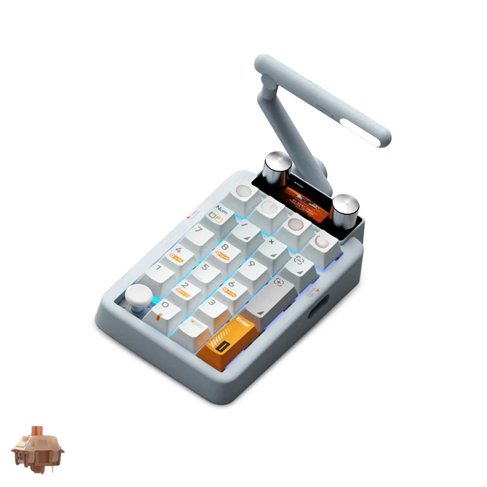 Lunar 02 Numpad Custom Mechanical Keyboard wired 2.4 GHz Bluetooth PBT Keycaps