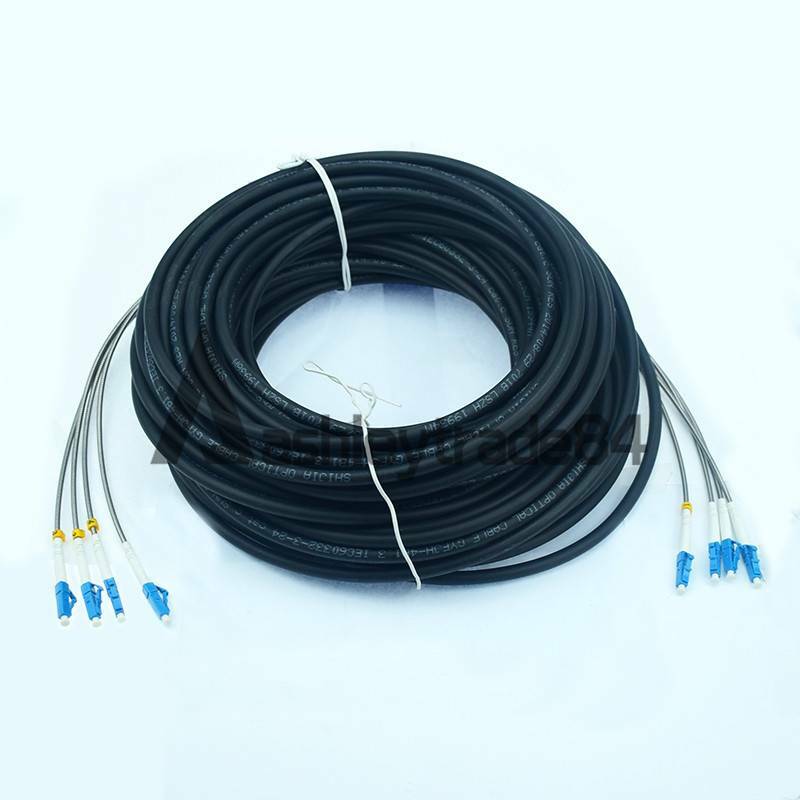 150M Field Outdoor LC-LC UPC 4 Strand 9/125Single Mode Fiber Patch Cord