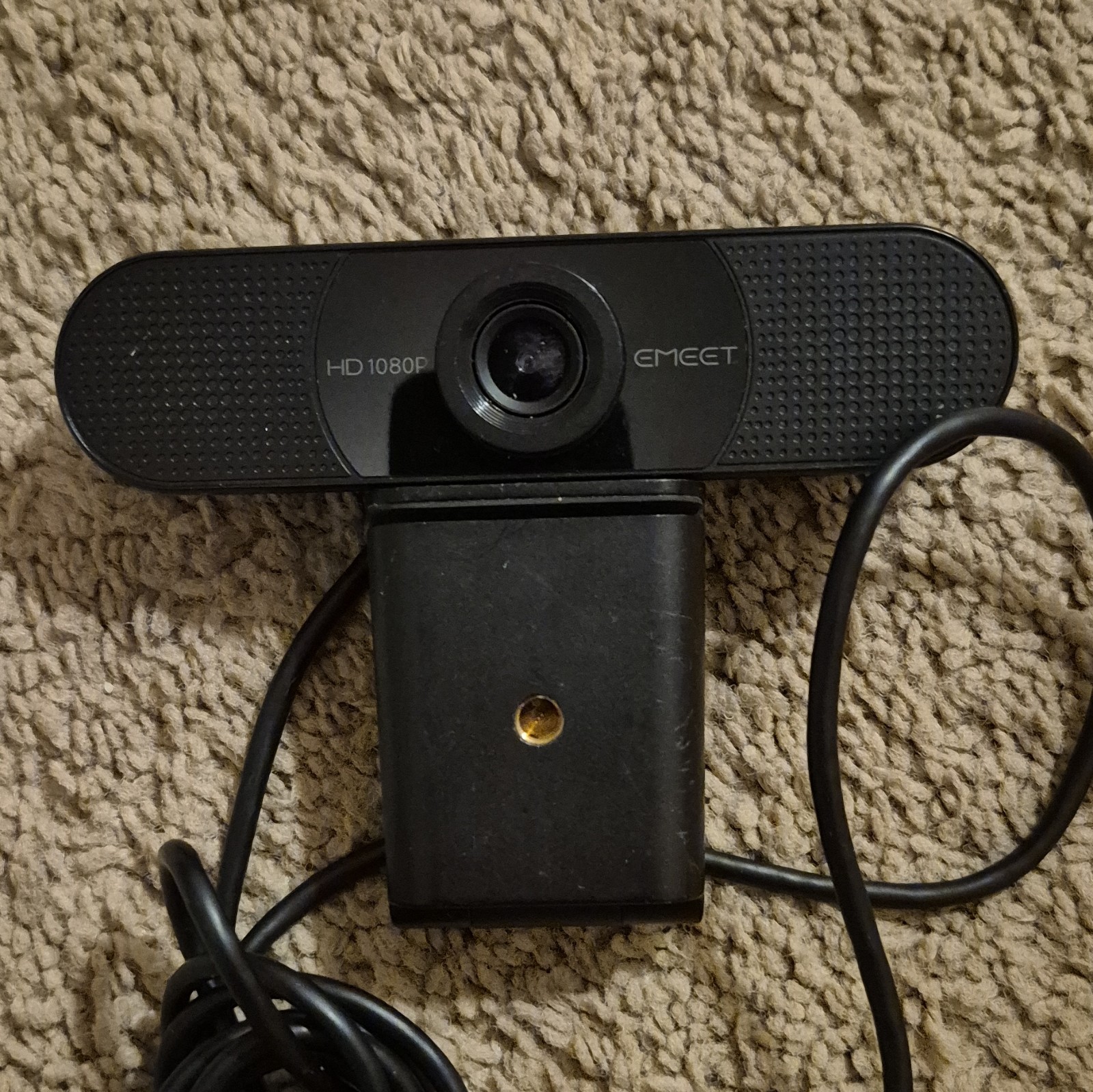 eMeet C960 1080p HD USB Webcam 30 fps Built-In Microphone, Black