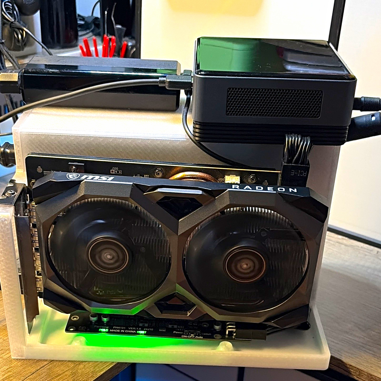 Custom built punk themed gaming intel i5 mini pc with a GPU 16gb ram 1TB SSD