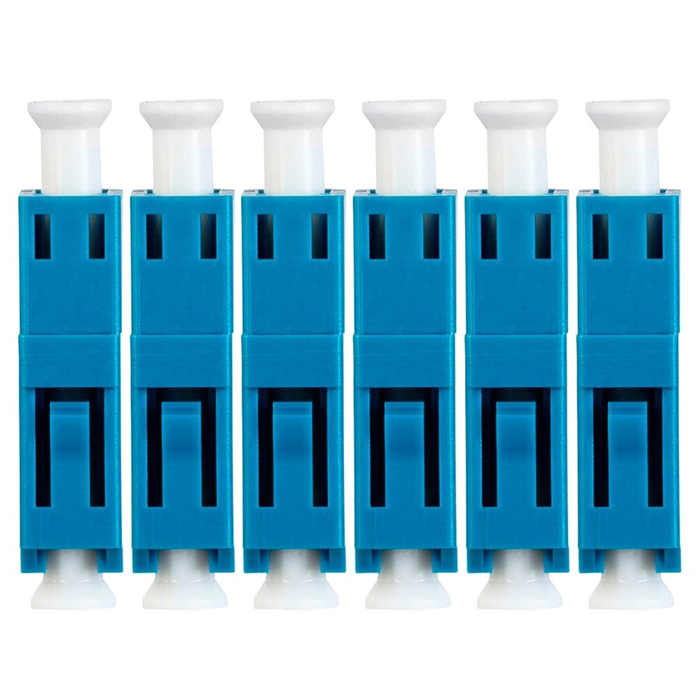 6 Pcs LC to LC Simplex Single Mode Fiber Optic Optical Adapter Coupler Connector