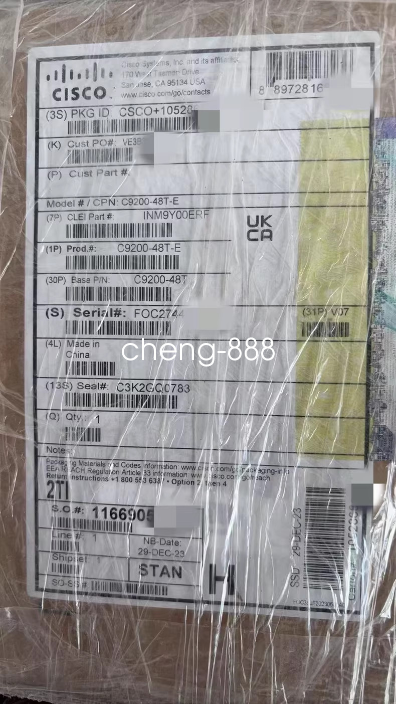 1PCS Cisco network switch C9200-48T-E new via FedEx or DHL