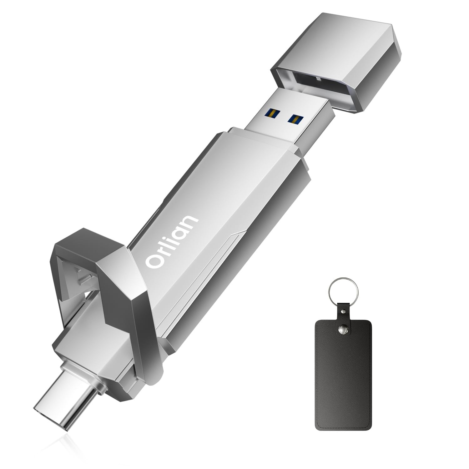 Orlian 512GB Portable SSD USB 3.2 1000MB/s Dual Interface