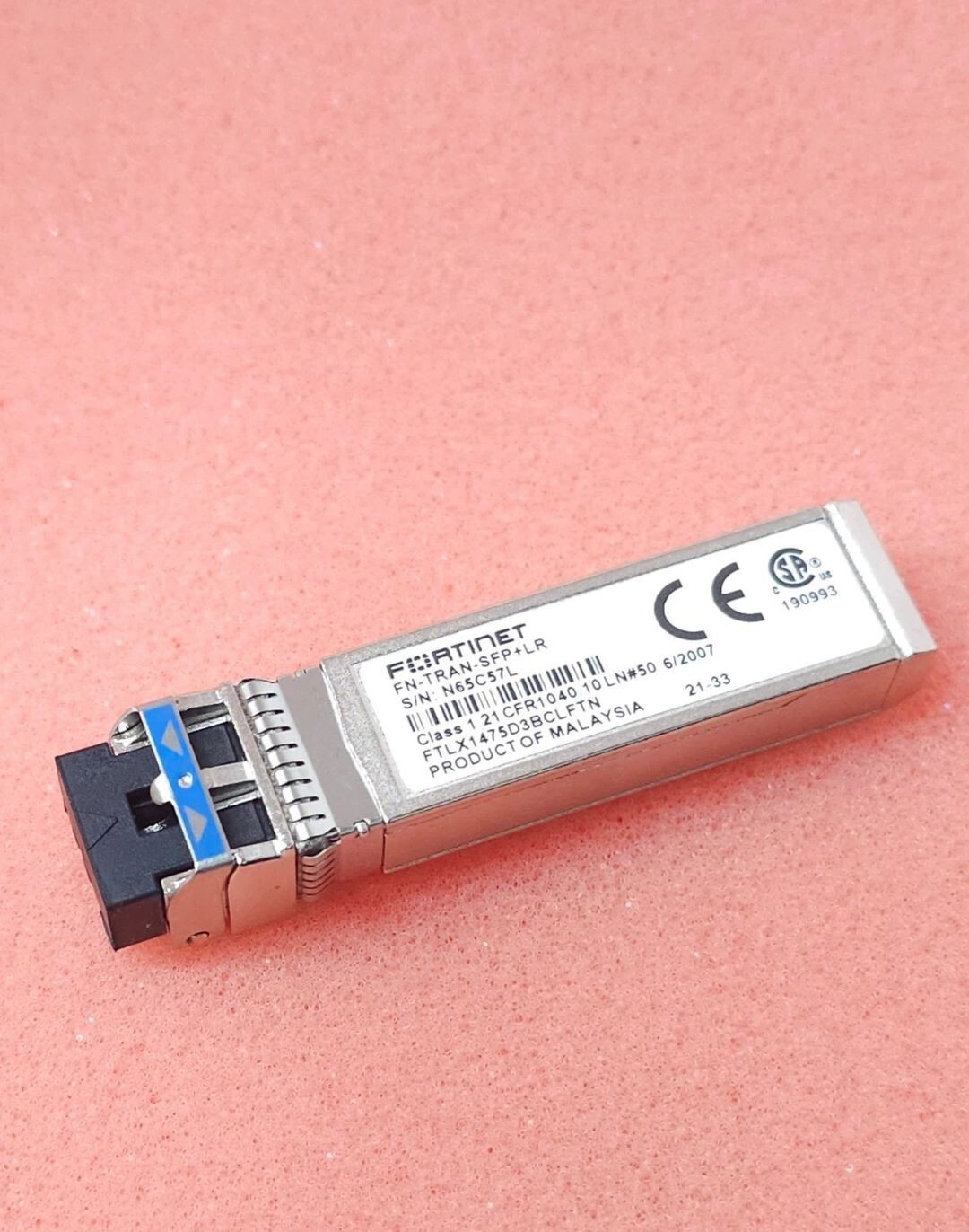 1pcs Fortinet FN-TRAN-SFP+LR 10Gb 1310nm 10km  Fiber Channel Optical Transceiver