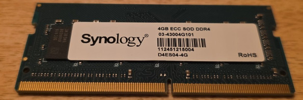 Synology 4GB ECC SOD DDR4 D4ES04-4G