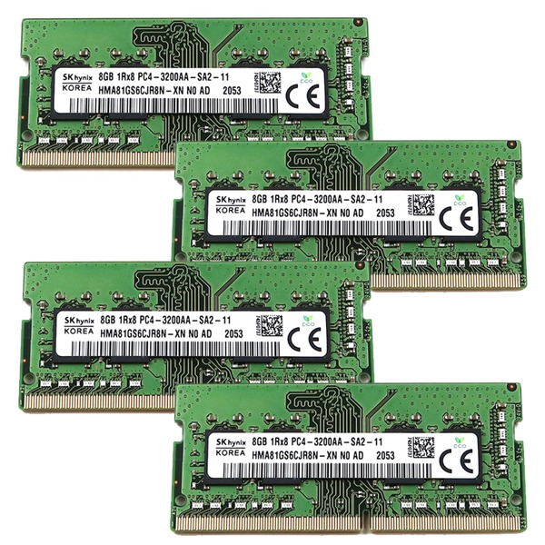 32GB (4x8GB) DDR4 3200MHz Laptop SODIMM RAM SK HYNIX L06334-371