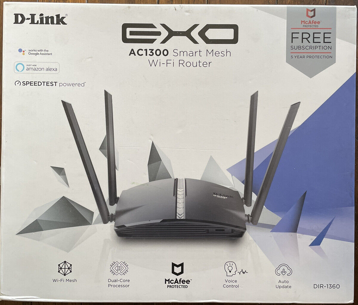 D-Link EXO AC1300 Smart Mesh WiFi Router DIR-1360