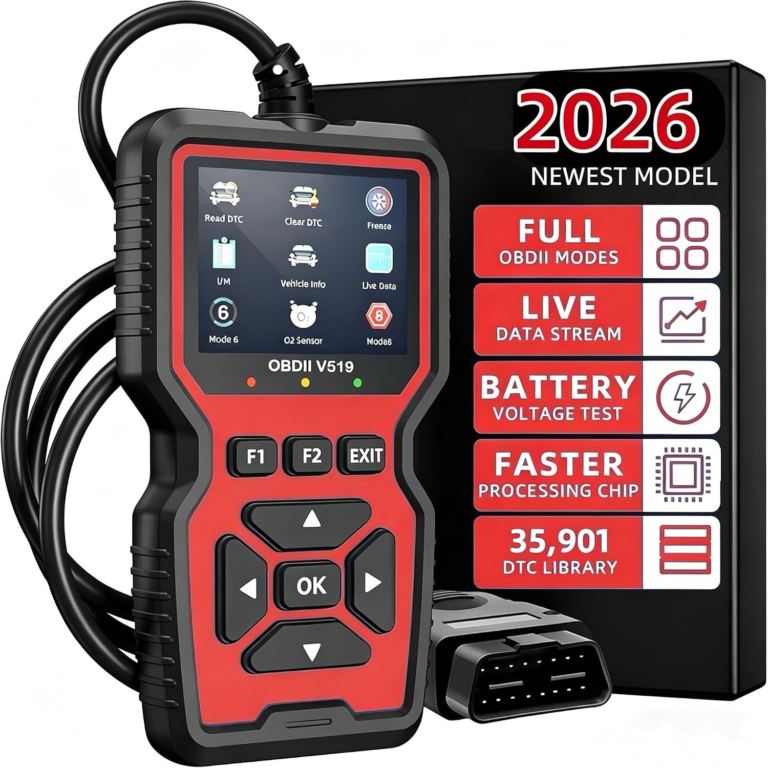 OBD2 Scanner Diagnostic Tool Car Code Reader 35901 DTC Check Engine Light