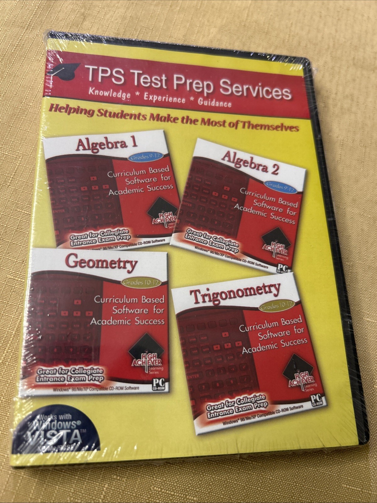 TPS Test Prep Services (Algebra 1, 2) (Geometry) (Trigonometry) Sealed / CD-ROM