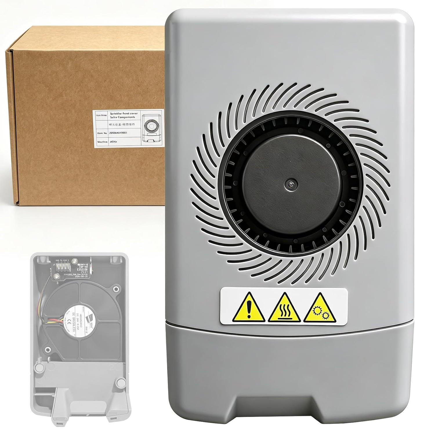 Original Ad5X Extruder Front Cover with 4010 Cooling Fan Prevents Extrusion Fail