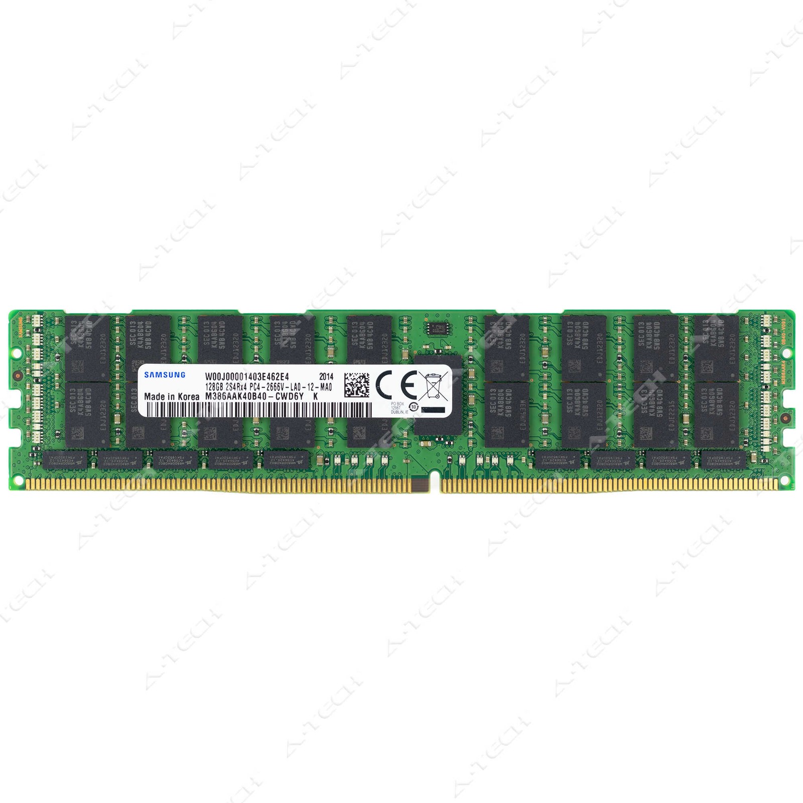Samsung 128GB DDR4-2666 PC4-21300 ECC LRDIMM Server Memory RAM M386AAK40B40-CWD