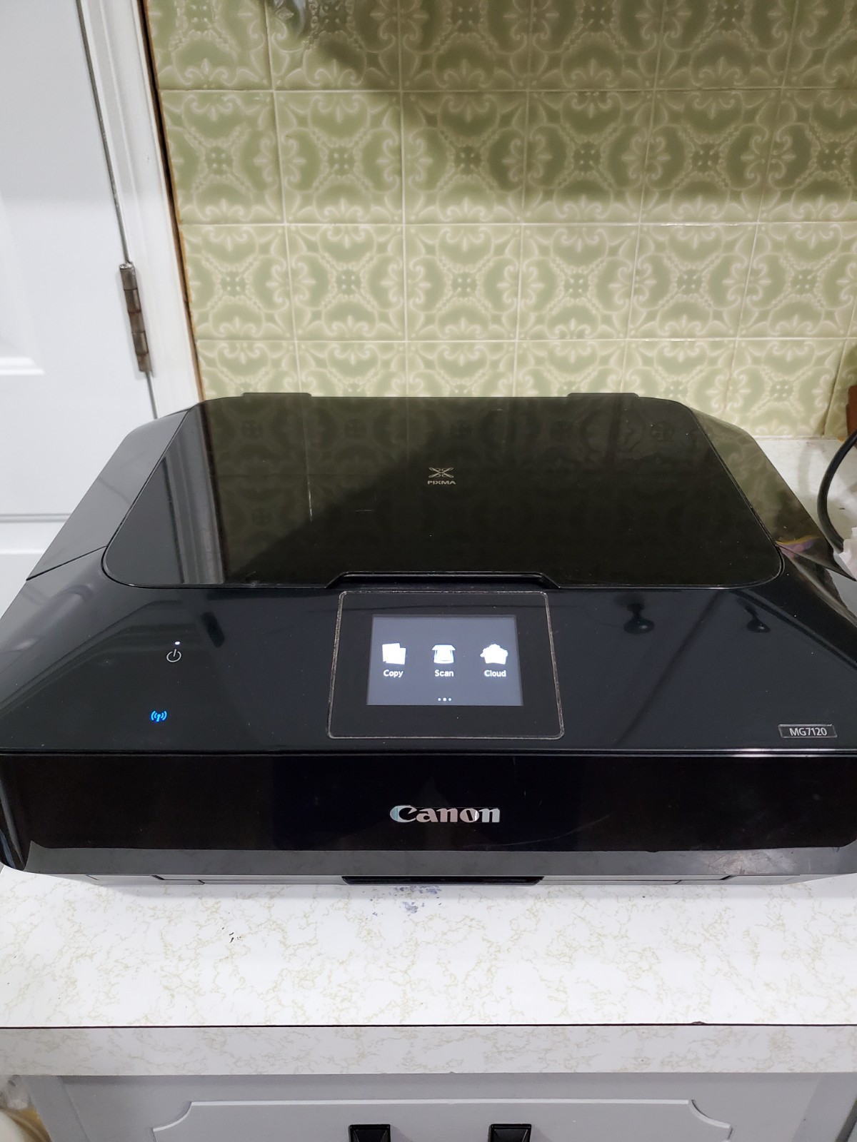 Canon PIXMA MG7120 All-In-One Inkjet Printer Black Read Description