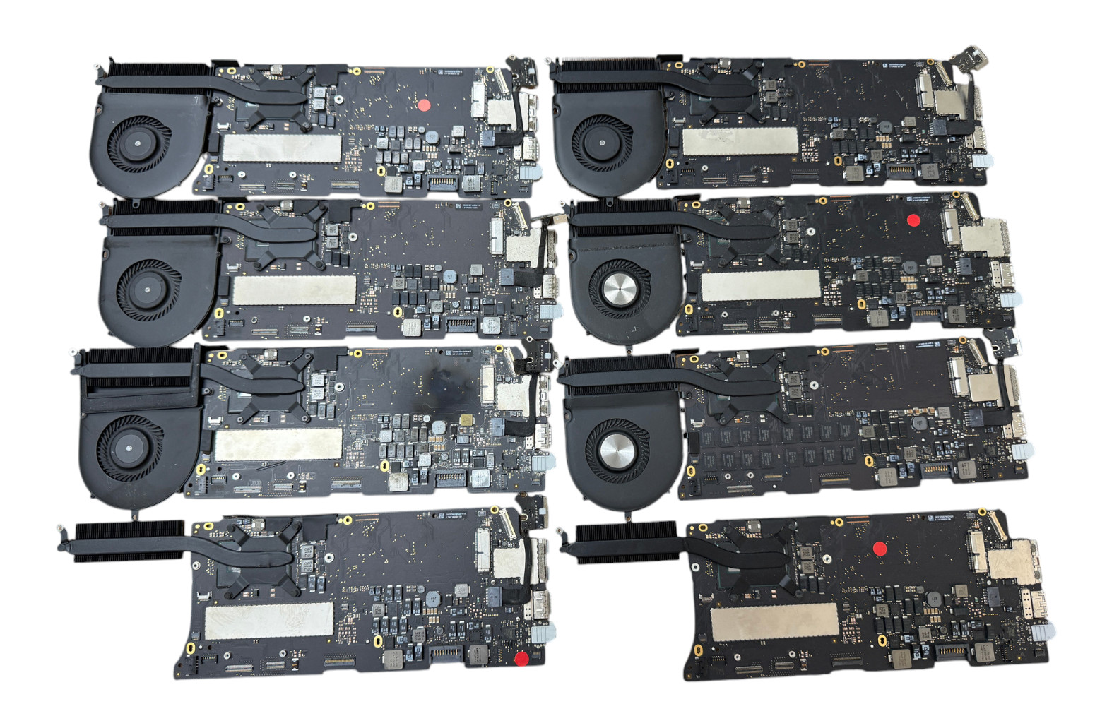 Lot 8x Apple MacBook Pro 13" A1502 2015 Logic Board Lot – AS-IS / FOR PARTS