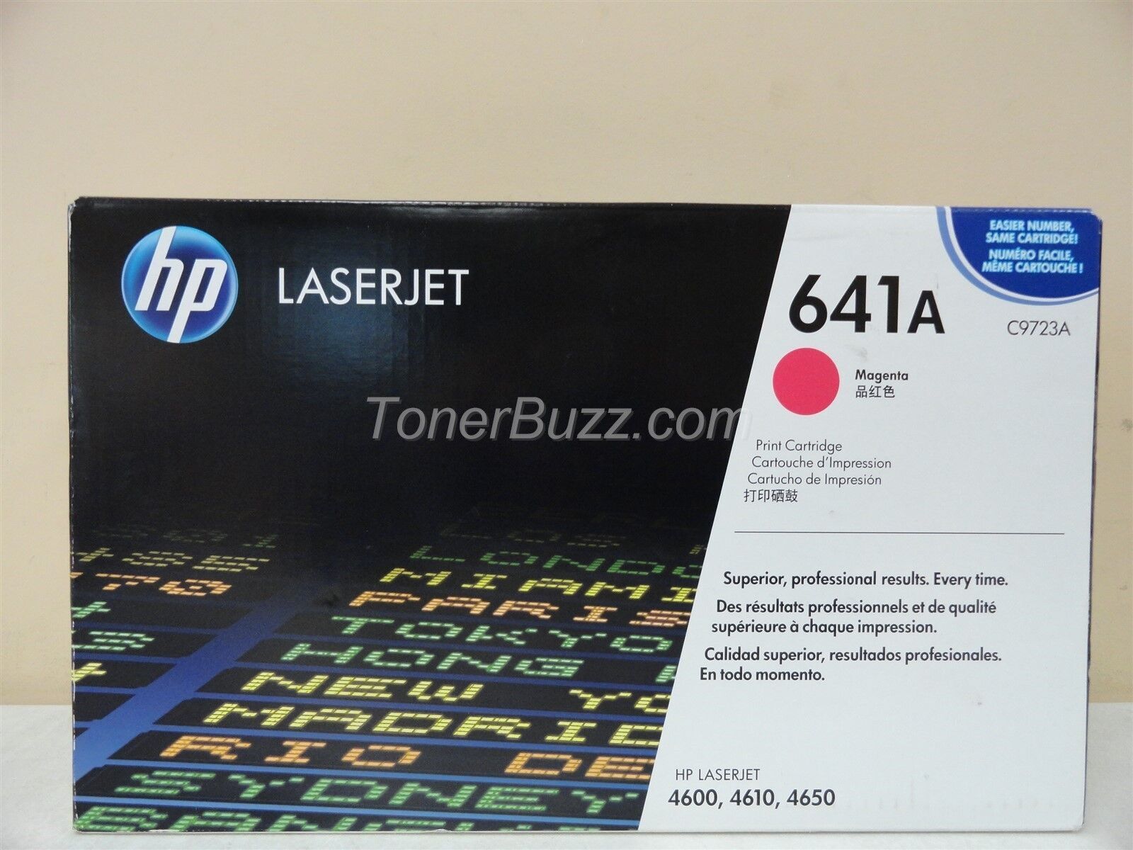 HP C9723A 641A Magenta LaserJet Toner Cartridge