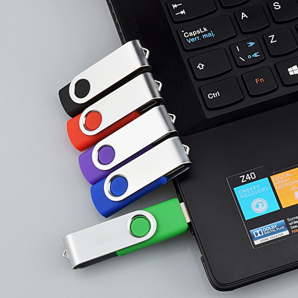 5PCS 2GB Swivel Memory Stick USB Flash Drive Pen Drives Thumb U Disk Mix-color