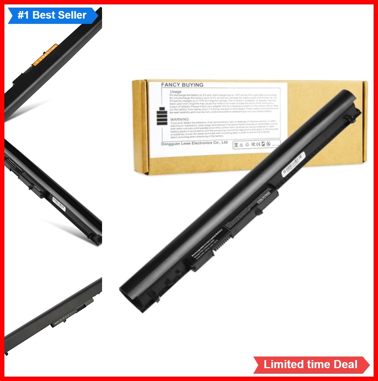 Laptop Battery 14.8V 2600mAh 38Wh Li-ion 4 Cell for HP 240 G2 250 G3 CQ14 CQ15