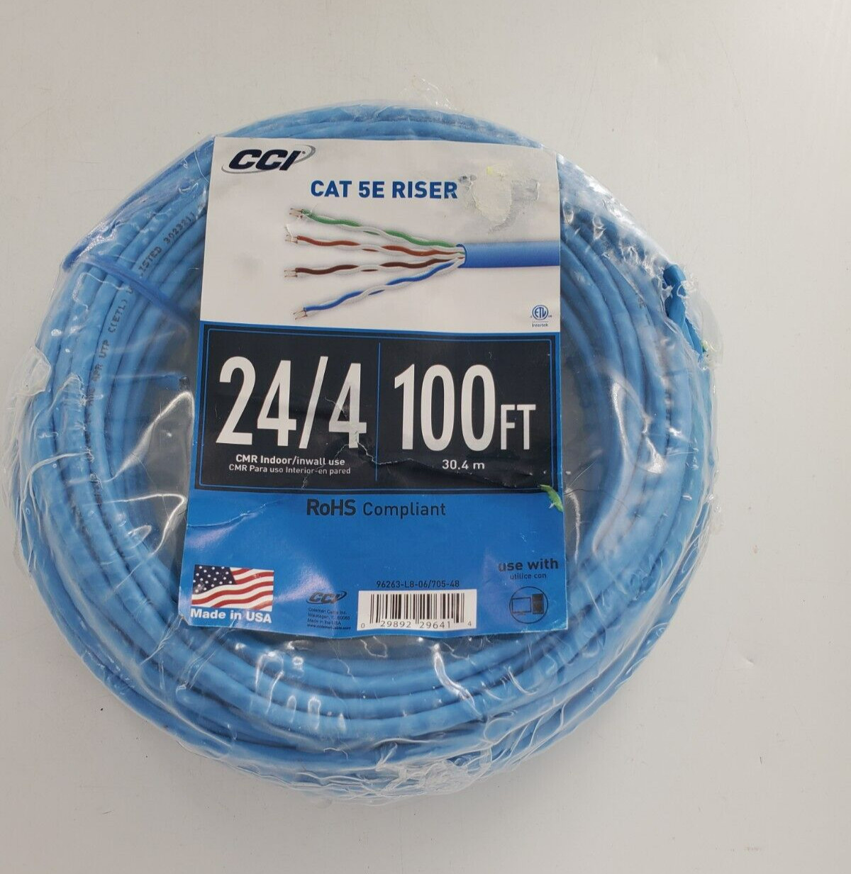 CAT 5E Riser 24/4 100FT (G-2)