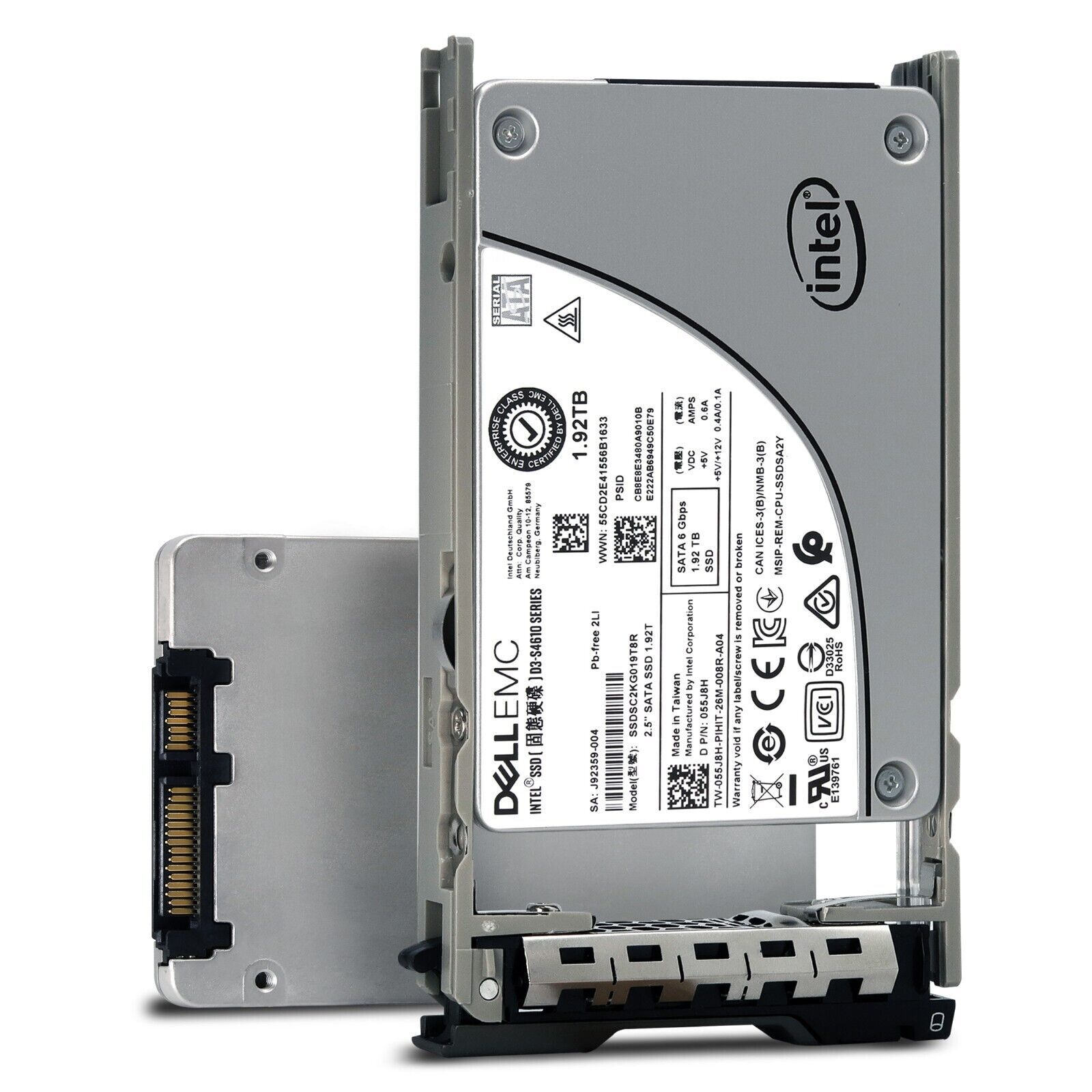Dell 033R2T S4510 1.92TB SATA 6Gb/s 2.5" Enterprise SSD in a G12/13 Tray