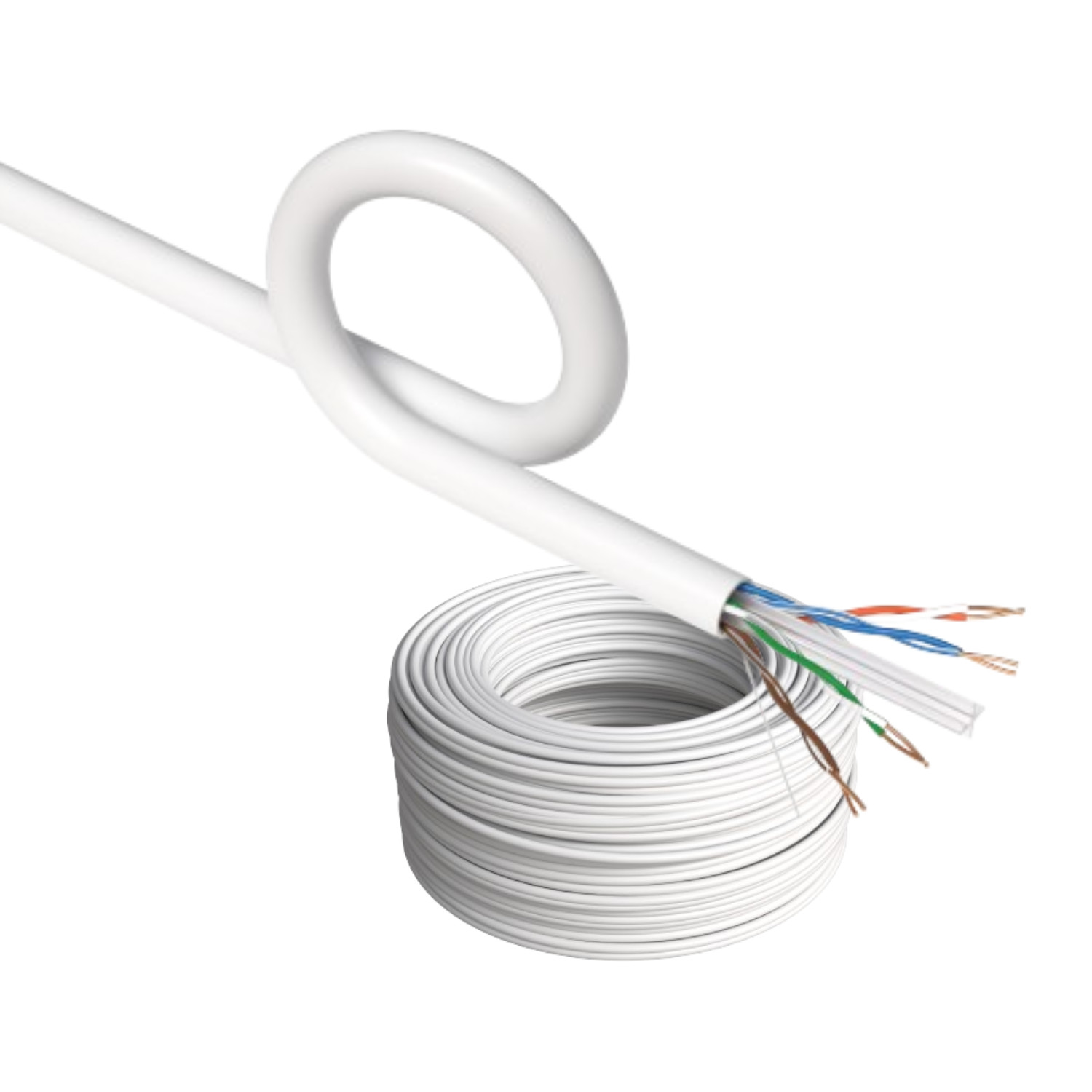 ETL CMR CAT6 Cable 500FT 1000FT Solid Copper 23 AWG Network High-Speed Wire