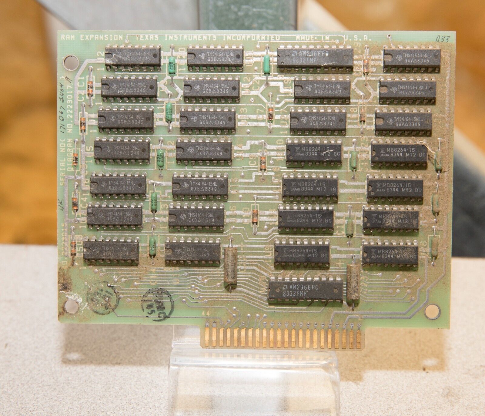 Vintage Texas Instruments RAM Expansion 2223017 2223015 ISA155