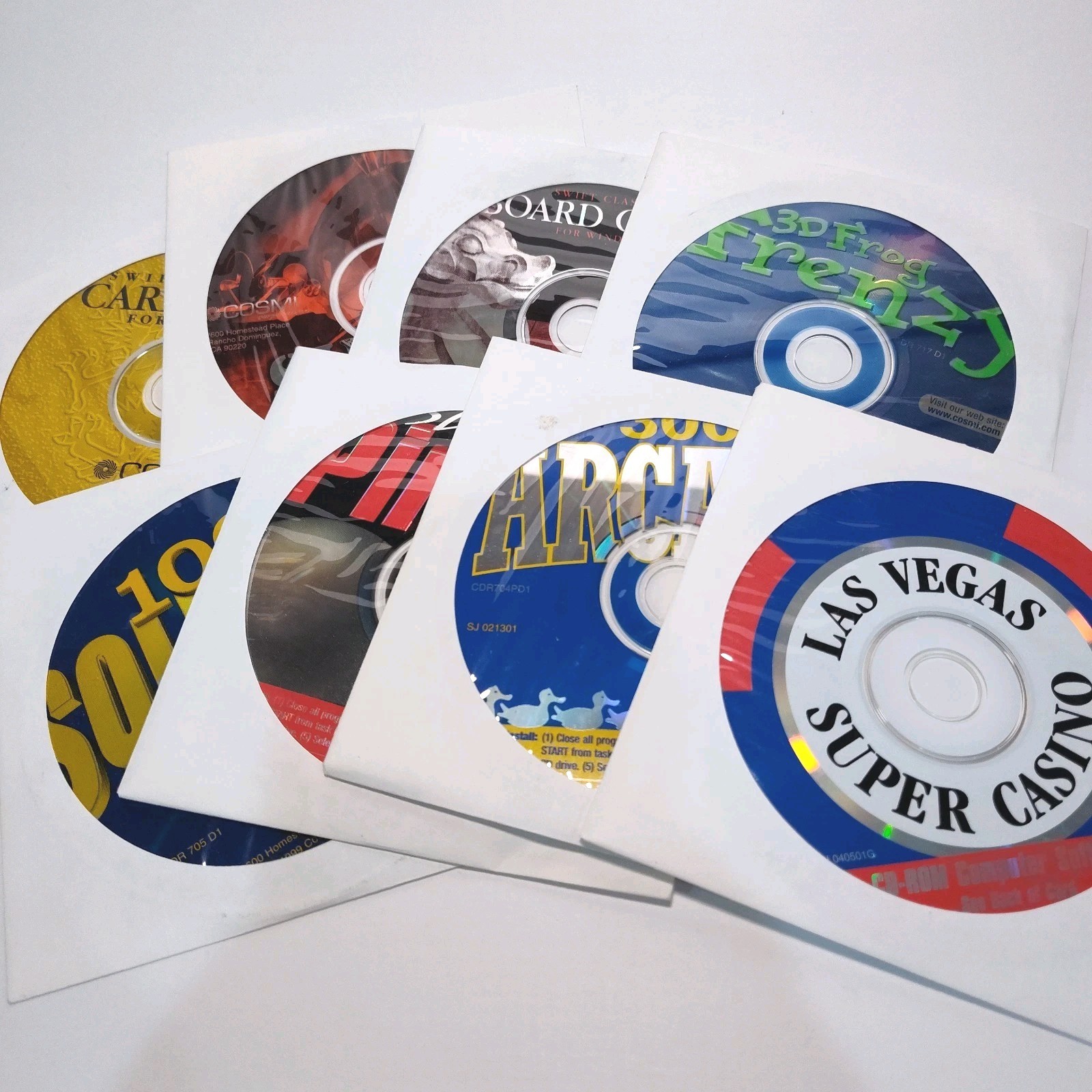 COSMI Swift Classics Games Lot of 8 Windows PC CDROM Pinball Arcade Huey 3 ++