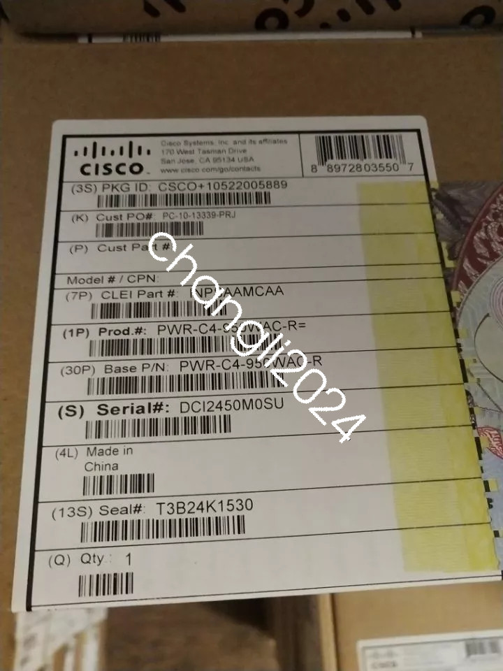 PWR-C4-950WAC-R Cisco Catalyst C9500 Power Supply new via FedEx or DHL