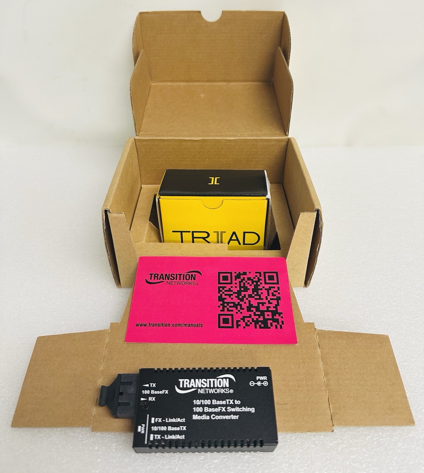 Transition Networks M/E-PSW-FX-02(SC) Media Converter 
