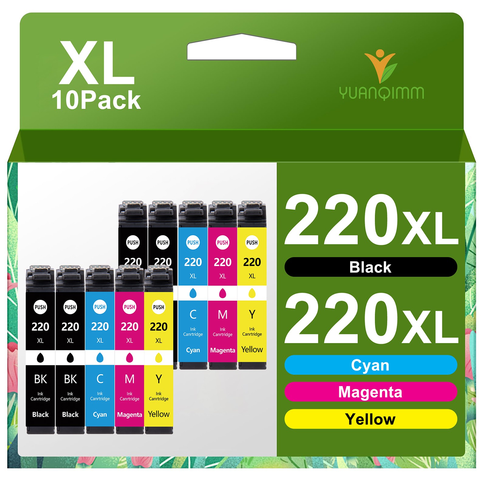 10PK T220XL 220XL Ink For Epson XP-420 XP-424 XP-320 WF2630 WF2660 WF2760
