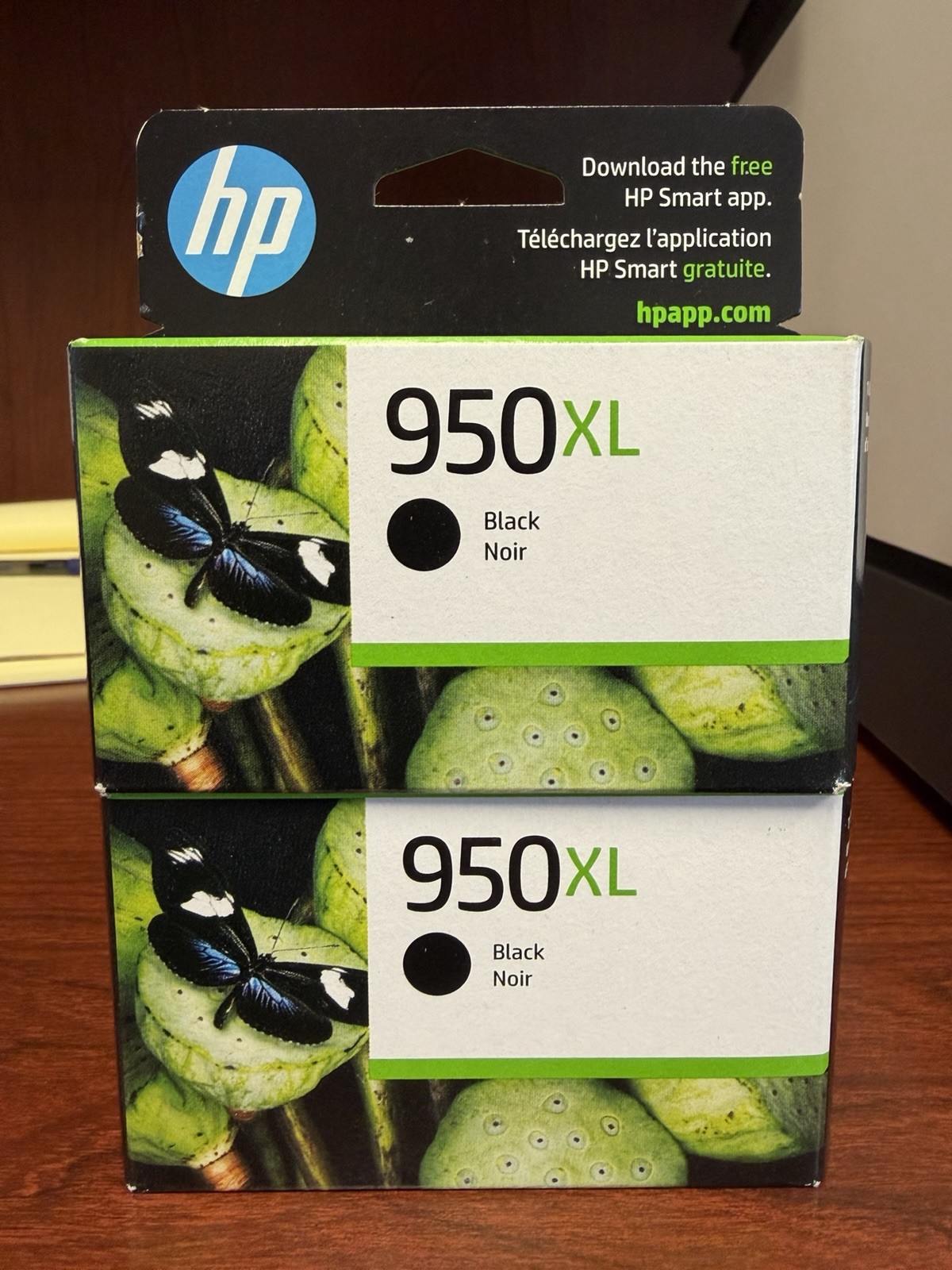 Genuine HP 950XL Black Ink Cartridge 2-Pack OfficeJet 8600 OEM DEC 2026 NEW