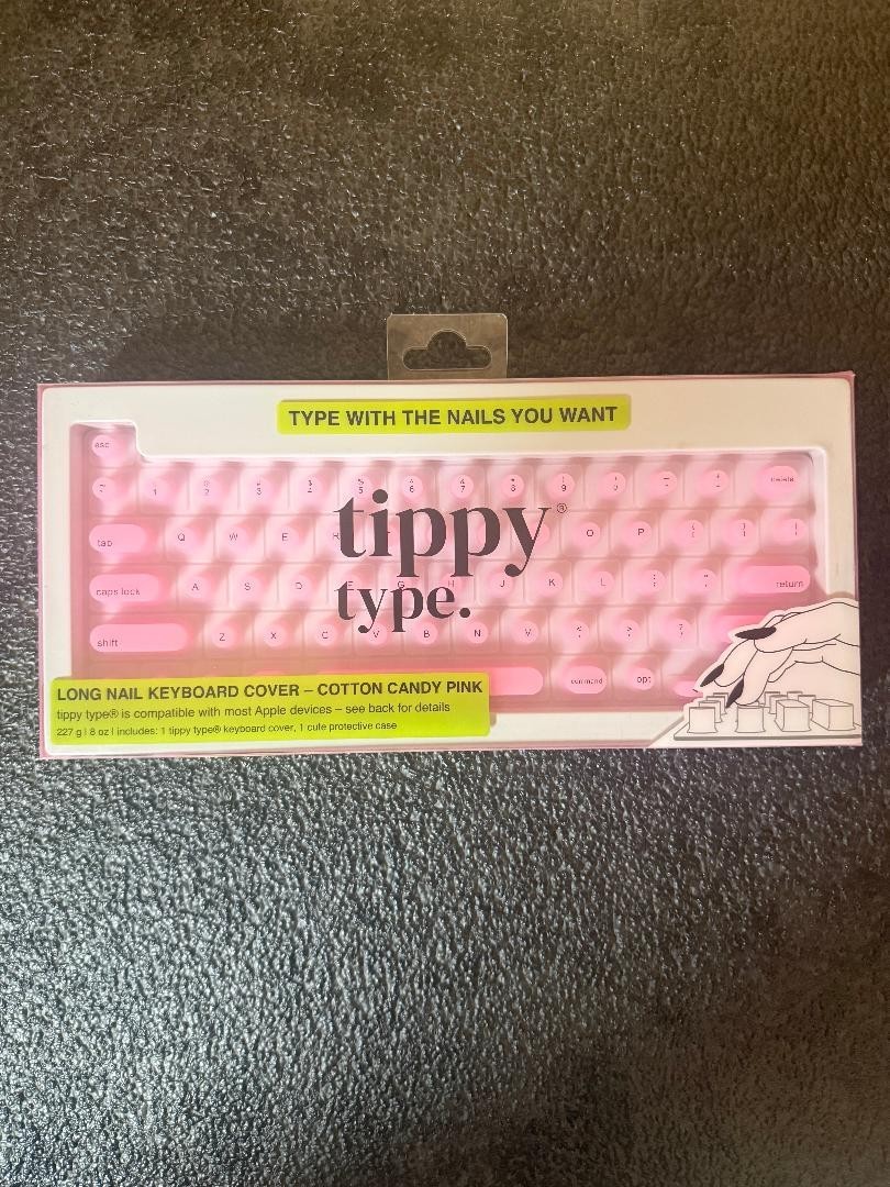 tippy type Keyboard Cover Compatible with Mac - Matte Cotton Candy Pink