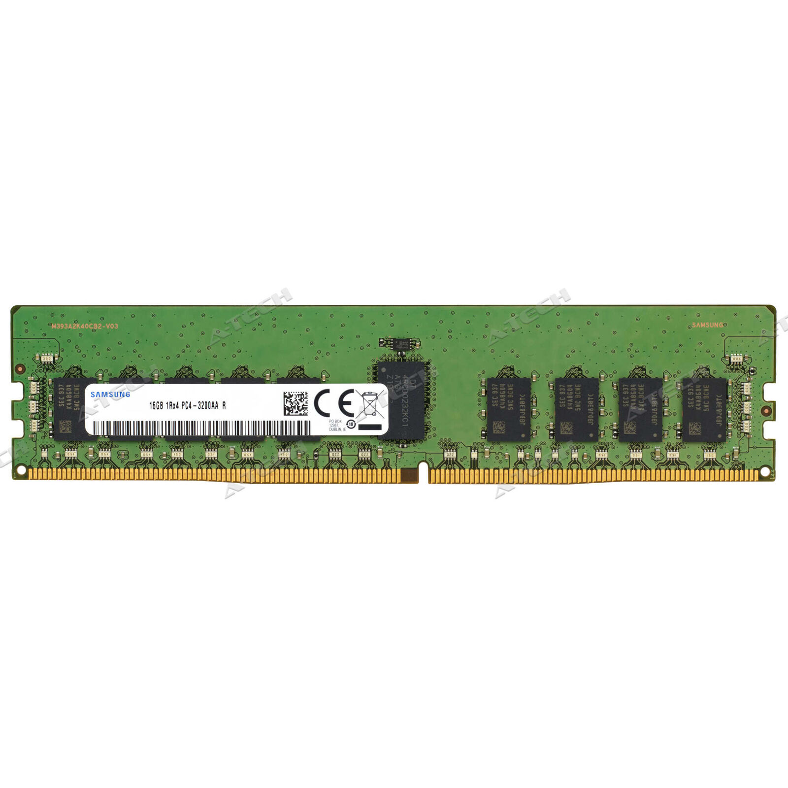 Samsung 16GB 1Rx4 PC4-3200 RDIMM DDR4-25600 ECC REG Registered Server Memory RAM