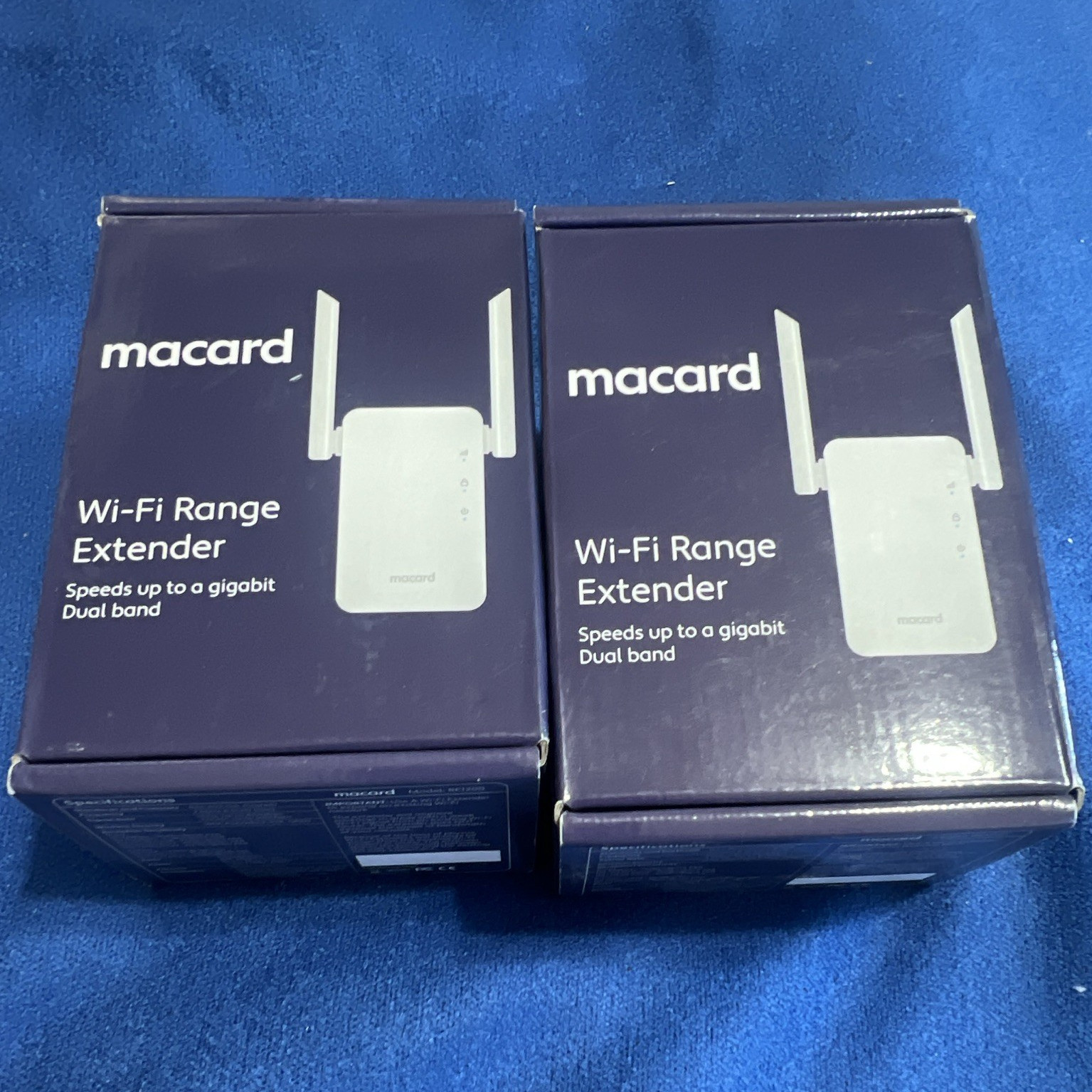 Macard RE1200 Dual-Band Wi-Fi Range Extender 2-Pack AC, Gigabit Ethernet, White
