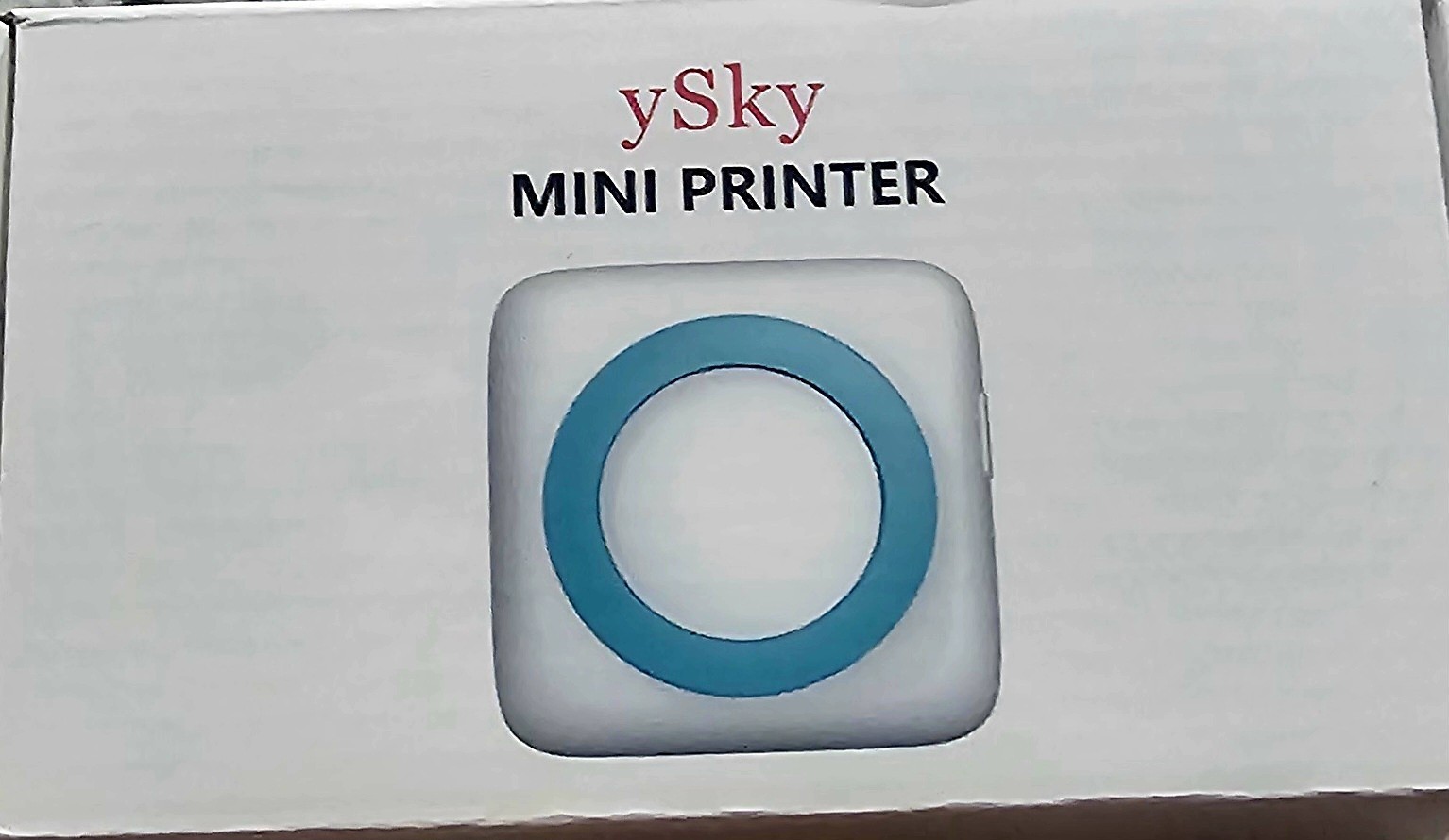 ySky Mini Portable Wireless Thermal Mobile Printer B&W 203 DPI 57mm Paper