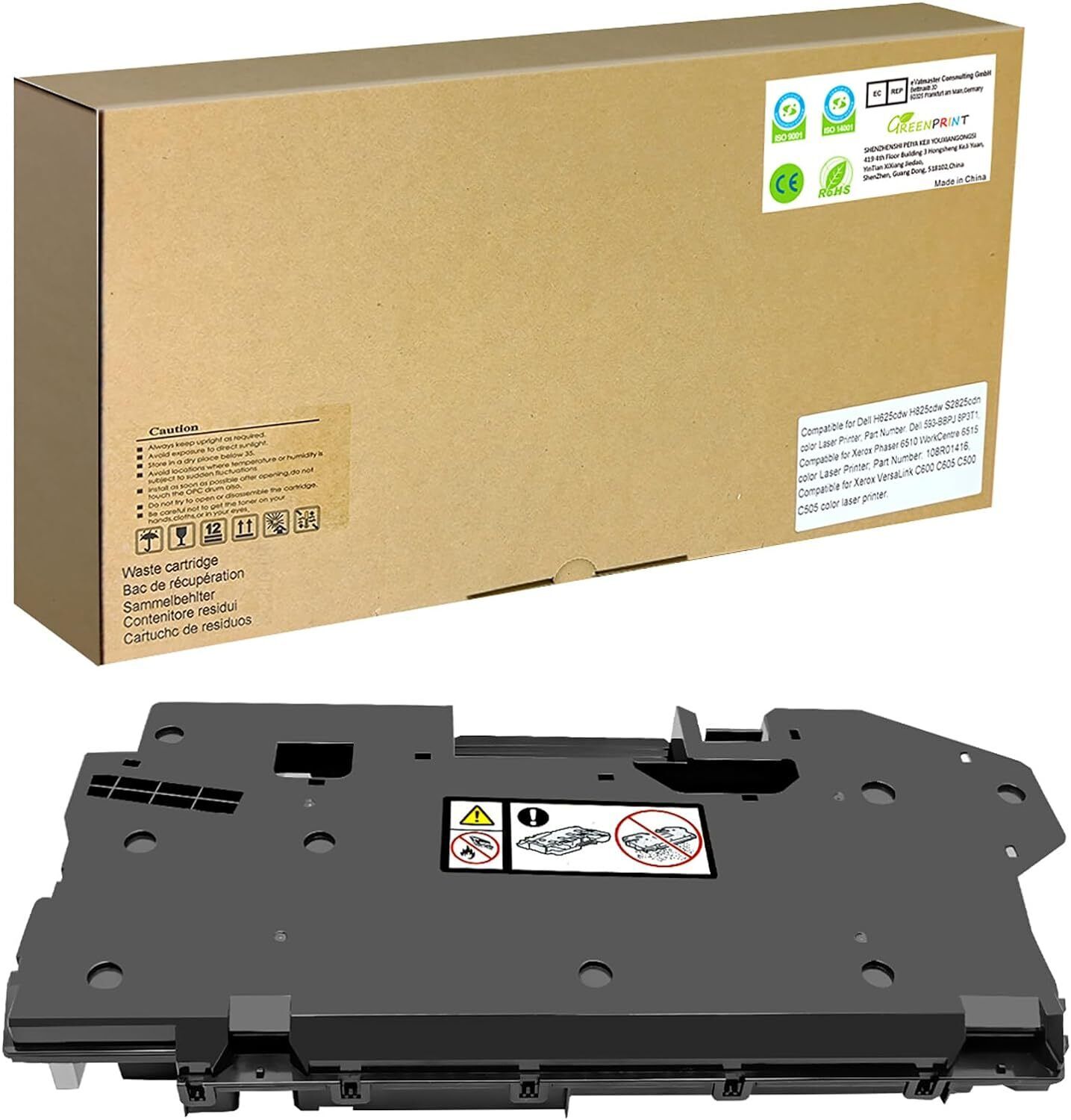 Compatible Phaser 6510 Waste Toner Cartridge 108R01416 Collection Container Box 
