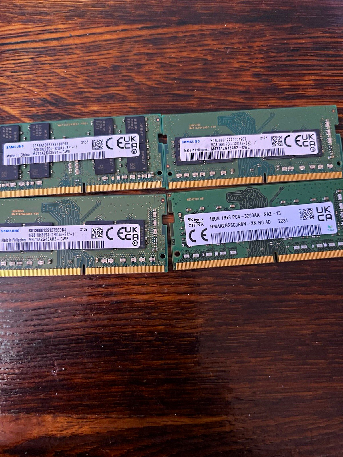Samsung 64GB (4x16GB) DDR4 SO-DIMM PC4-3200AA 260-Pin Non-ECC RAM