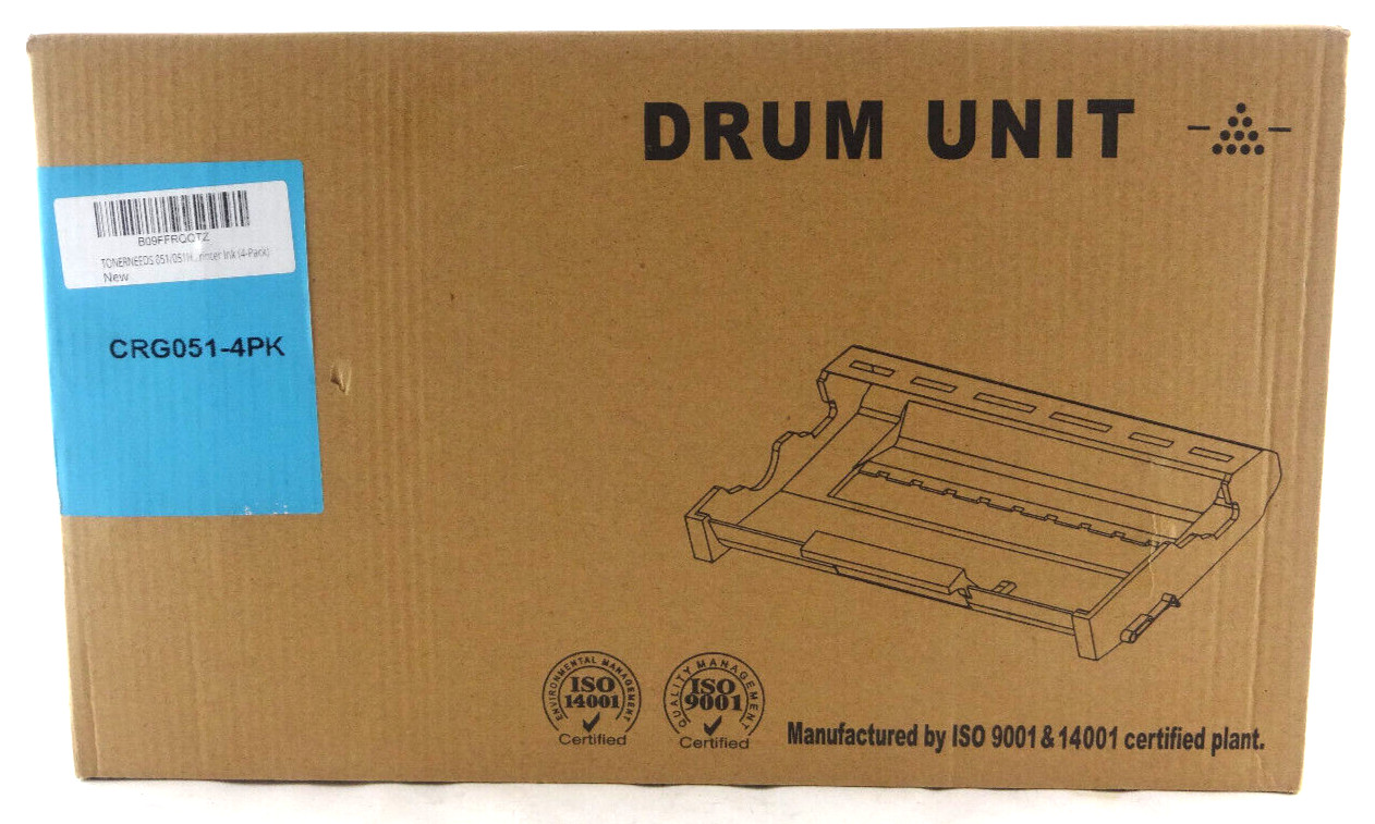 DRUM UNIT for CANON 051 051H Compatible TonerNeeds Black 4-Pack New 