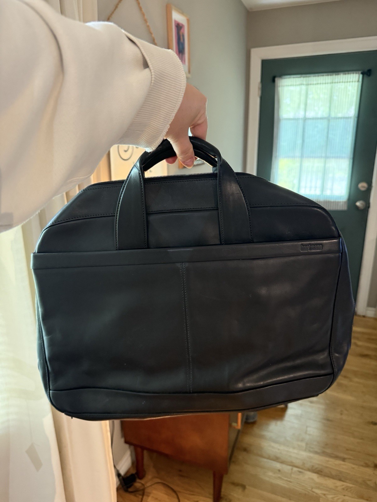 Vintage Hartmann The Classic Collection Black Leather Briefcase for 15" Laptop